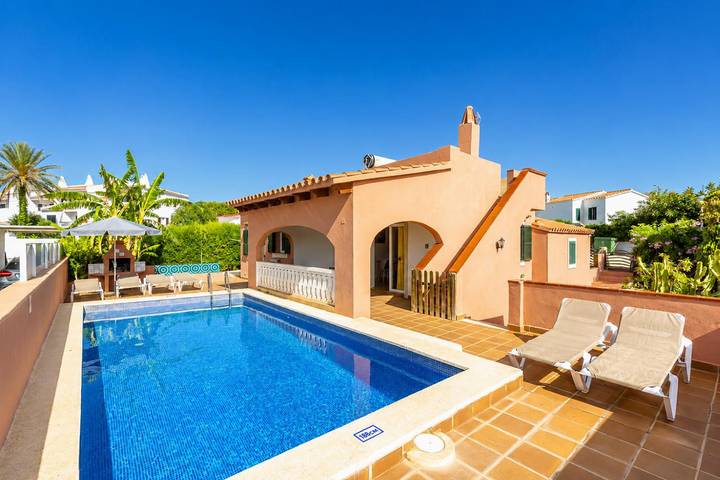 Location de vacances pour 6 personnes, avec vue sur l’océan et jardin à Cala en Porter