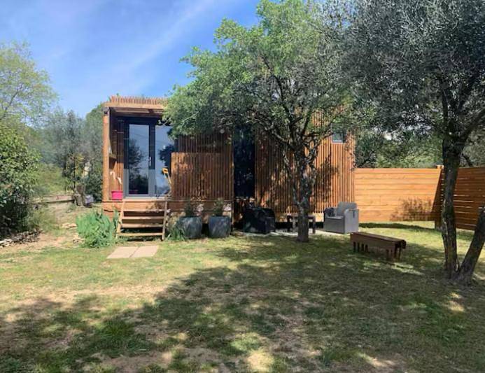 Maison de vacances pour 2 personnes, avec Balcon ainsi que Terrasse et Jardin