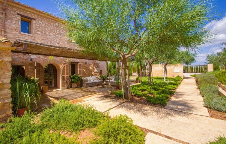 Finca „Son Sec Nou“ mit Bergblick, Wlan und Klimaanlage in Campos, Mallorca Süden