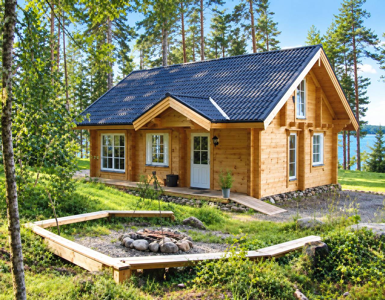 Comfortable and modern living at the lake in Jämtlands land