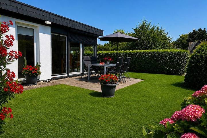 Bungalow für 4 Personen, mit Garten
