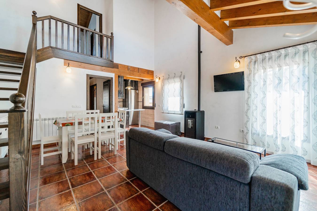 Ferienhaus 'Dehesa de Santa Ursula 3' mit Garten und Balkon in Espeja de San Marcelino, Soria Provinz