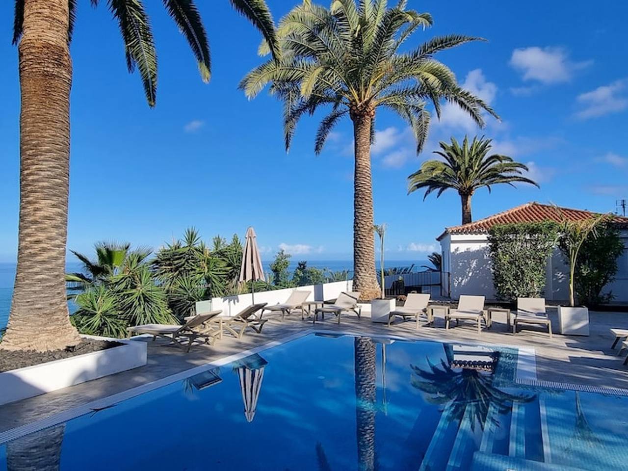 Casa con vistas al mar, piscina climatizada y Wi-Fi en Tenerife in Toscal - La Longuera, Los Realejos