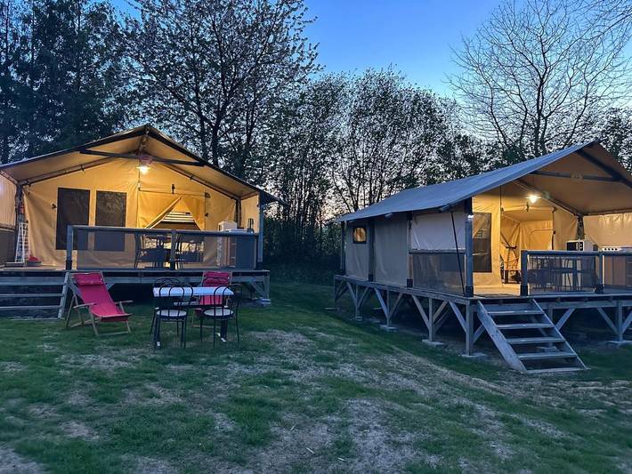 Tente pour 5 personnes, avec vue et jardin dans le Calvados - 2