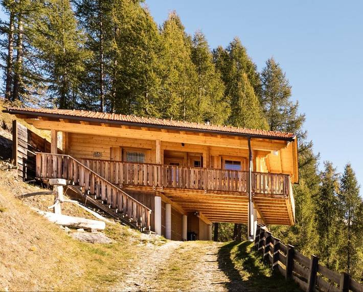 Ferienhaus für 4 Personen, mit Balkon und Terrasse sowie Ausblick