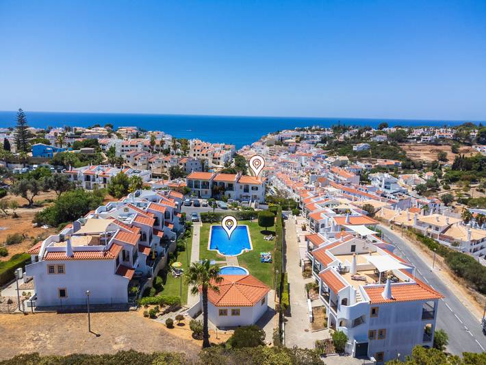 Ferienhaus für 2 Personen, mit Balkon und Pool an der Algarve