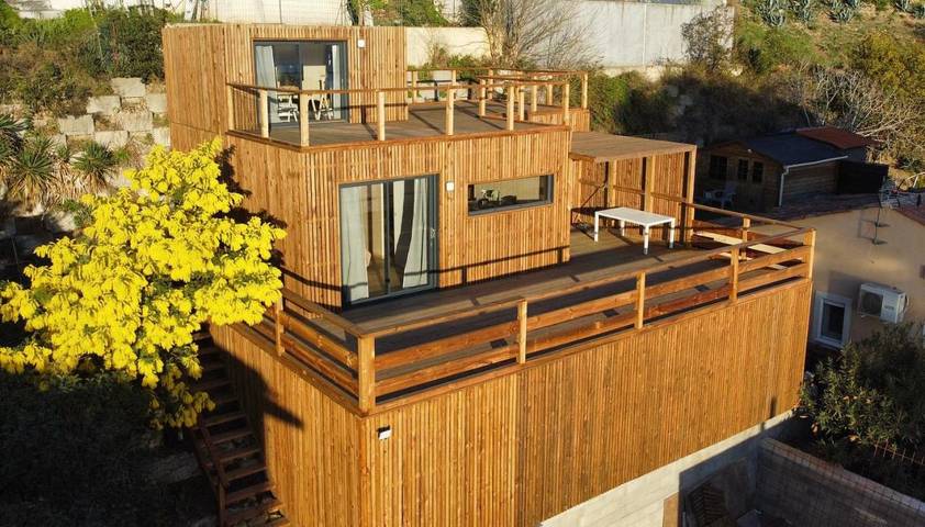 Maison de vacances pour 5 personnes, avec Balcon ainsi que Terrasse et Vue