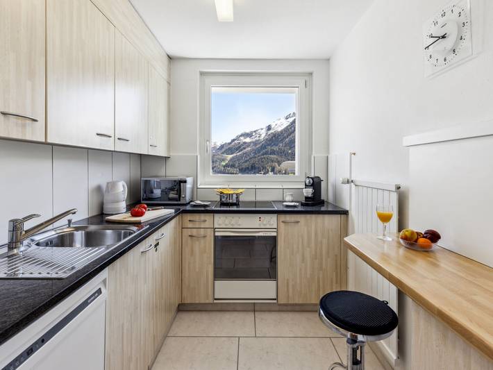 Ferienwohnung für 4 Personen, mit Balkon und Sauna sowie Ausblick in Davos - 4