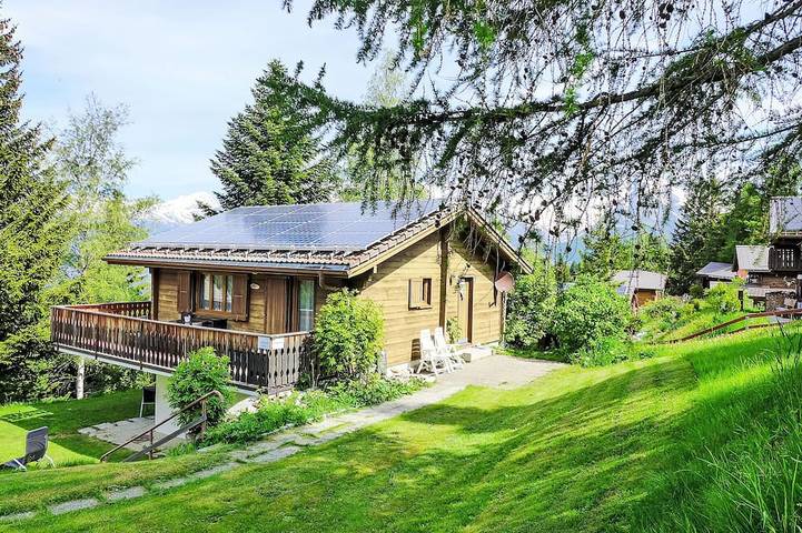 Chalet für 6 Personen, mit Balkon, mit Haustier in Bürchen