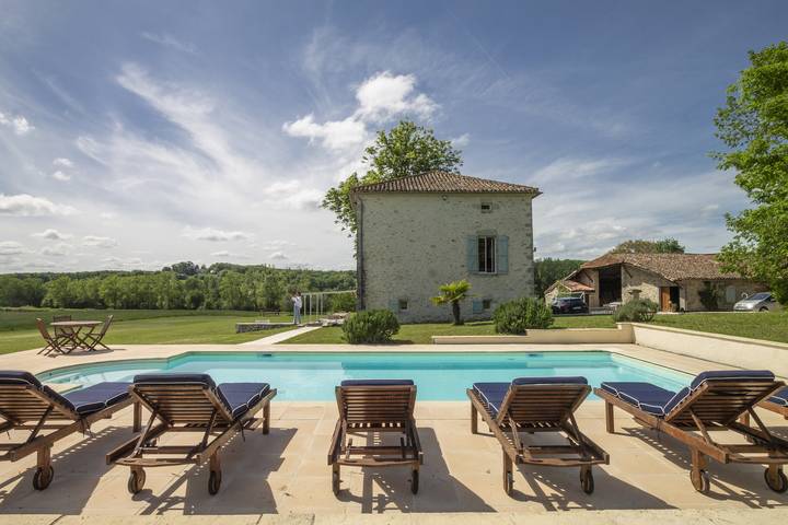 Villa Moundo (10p) with pool nearby Monflanquin in La Sauvetat-sur-Lède, Región de Villeneuve-sur-Lot