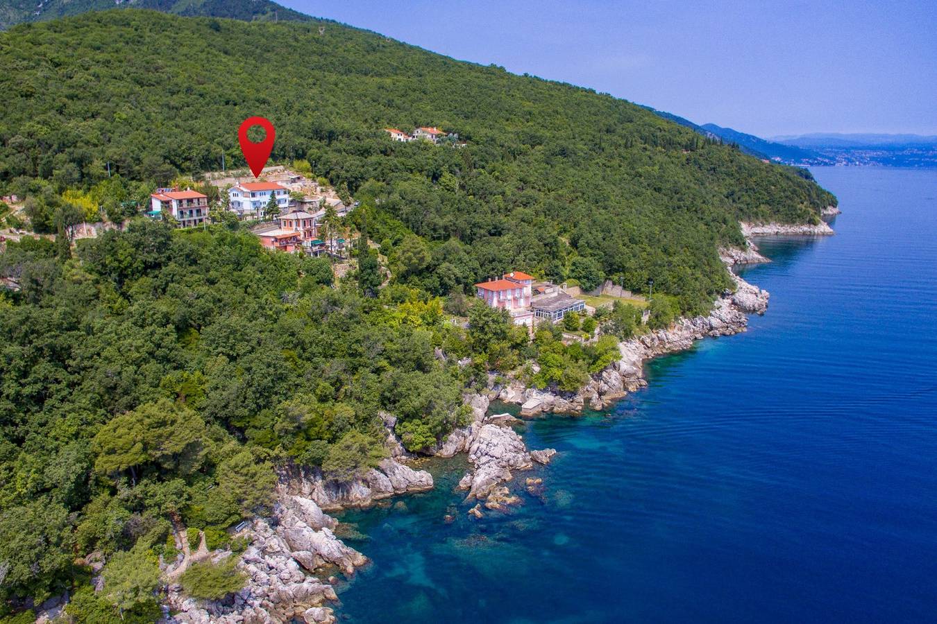 Ganze Wohnung, 1-Zimmer-Ferienwohnung mit Terrasse und Meerblick Moscenicka Draga, Opatija A-7766-d in Moscenicka Draga, Opatija Riviera