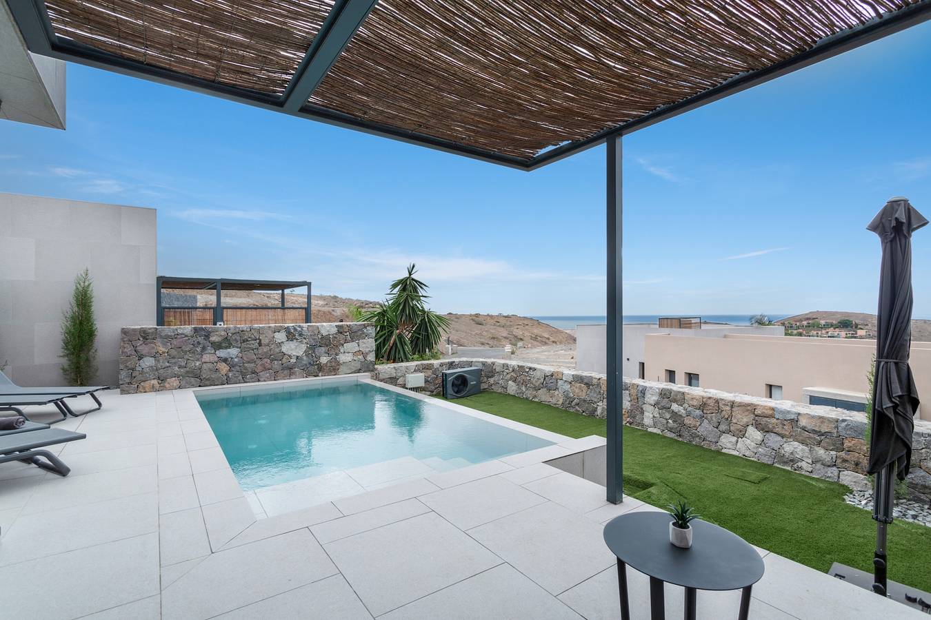 Villa de vacaciones 'Yucas 14' con vistas al mar, Wi-Fi y aire acondicionado in Salobre, San Bartolomé de Tirajana