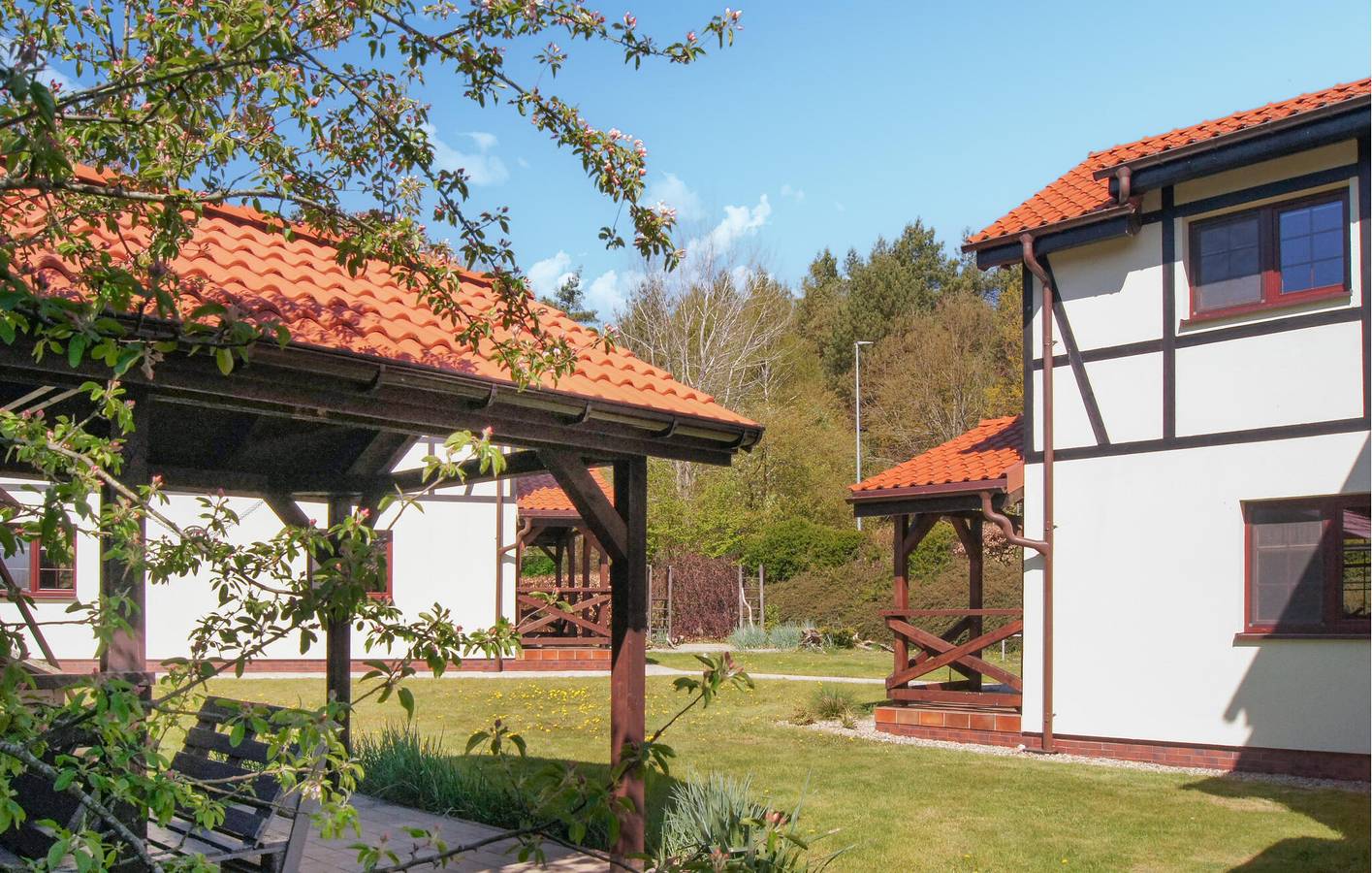 Ferienhaus für 10 Personen mit Ausblick in Dębina, Polnische Ostsee
