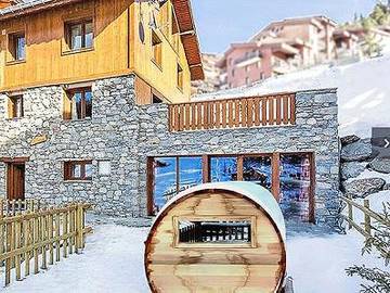 Chalet pour 12 personnes, avec sauna ainsi que jacuzzi et terrasse dans Paradiski