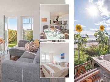 Ferienwohnung für 5 Personen, mit Terrasse und Seeblick sowie Garten, kinderfreundlich in Kamminke