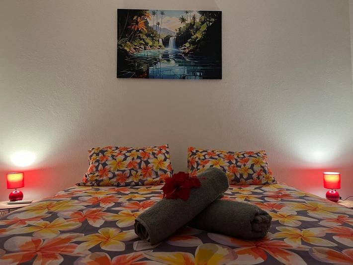 Gîte pour 2 personnes, avec jardin ainsi que terrasse et vue dans Huahine - 4