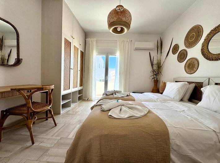 Appartement de vacances pour 6 personnes, avec Balcon ainsi que Terrasse et Vue