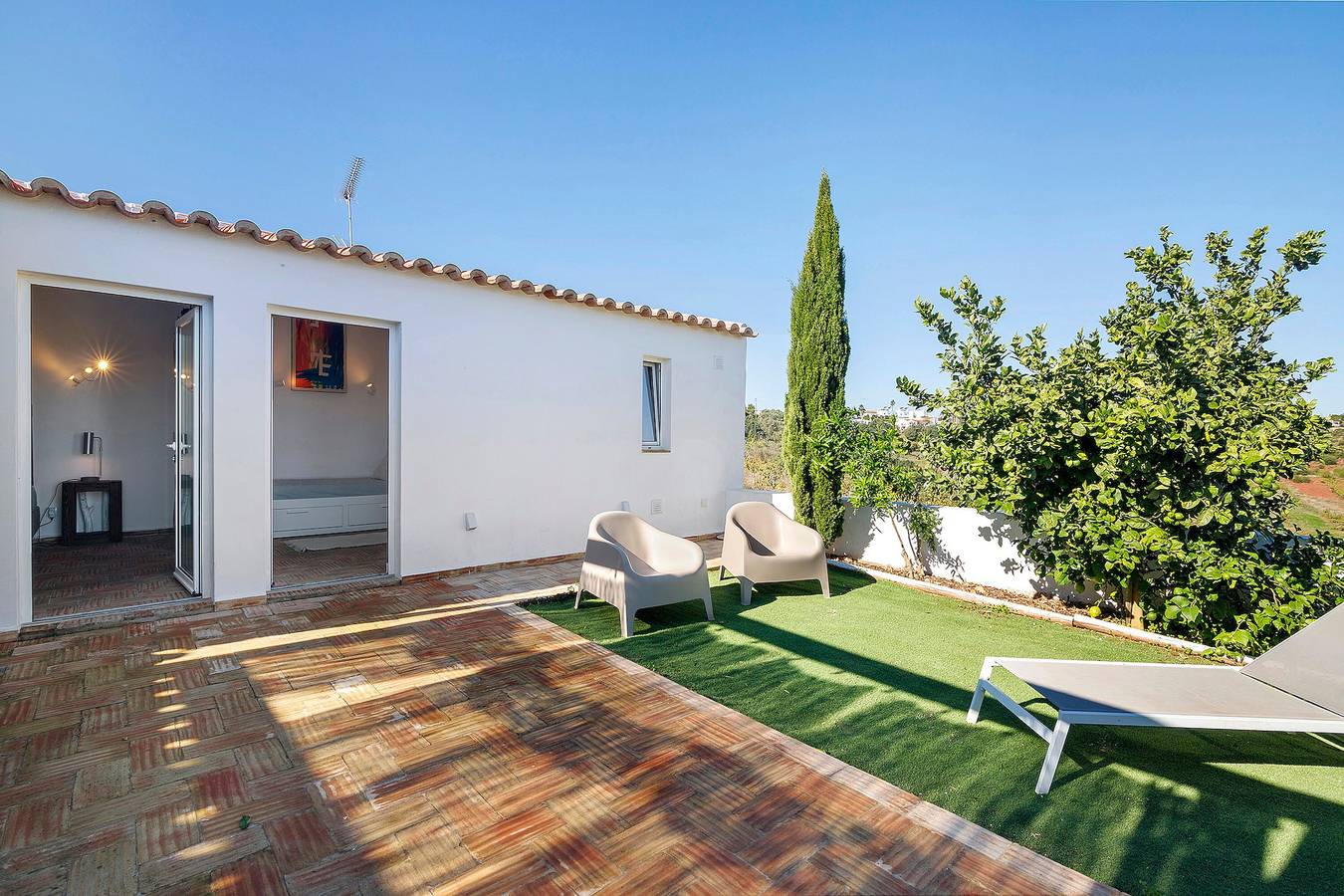 Casa Papaya: Country House with Sea View, Wi-Fi, and Air Conditioning in Vila Nova de Cacela, Parque Natural da Ria Formosa