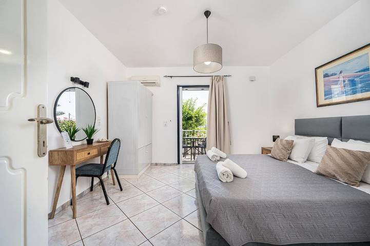 Vakantieappartement voor 4 personen, met tuin en uitzicht op Kos