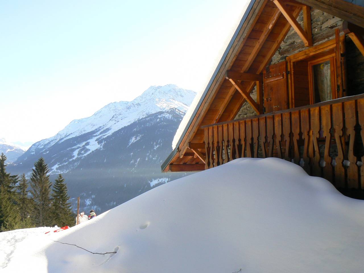 Charmantes Haus in Séez mit Bergblick, Kamin in La Rosière, Séez