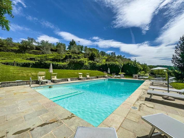 Ferienwohnung für 4 Personen, mit Kinderpool und Garten in der Toskana