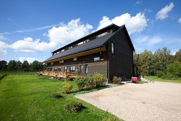 Ferienhaus für 2 Personen, mit Ausblick und Garten sowie Terrasse und Sauna in Litauen