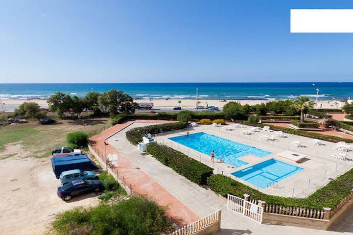 Ferienwohnung für 5 Personen, mit Balkon und Garten sowie Pool