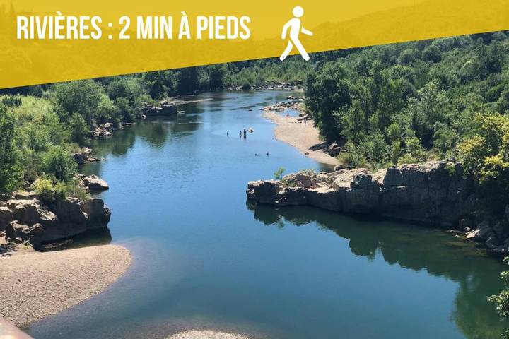 Maison de vacances pour 6 personnes, avec Terrasse ainsi que Jardin et Vue