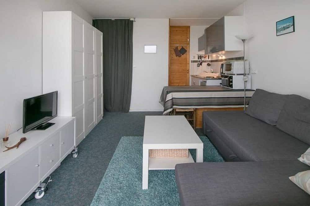 Apartamento entero, Estudio acogedor para 4 con balcón y Wi-Fi, acceso directo a las pistas in La Pierre Saint-Martin, Arette