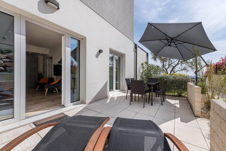 Ferienwohnung für 5 Personen, mit Garten in Costermano