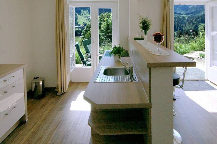 Ferienwohnung für 4 Personen, mit Terrasse und Garten im Kleinwalsertal