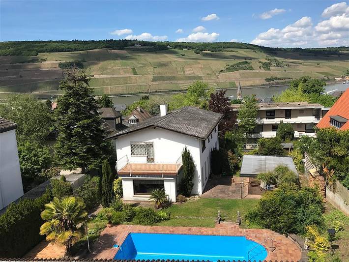 Ferienhaus für 7 Personen, mit Balkon und Terrasse sowie Garten und Pool in Bingen am Rhein