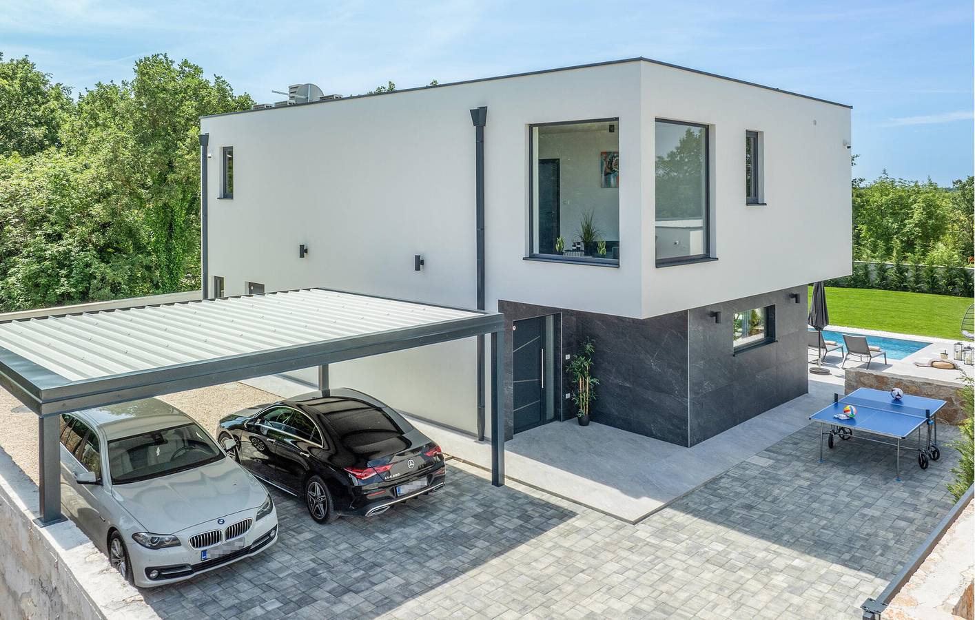 Geräumige, ca. 23 m² große Wohnung mit Pool, Terrasse und WLAN-Zugang in Žminj, Zentralistrien