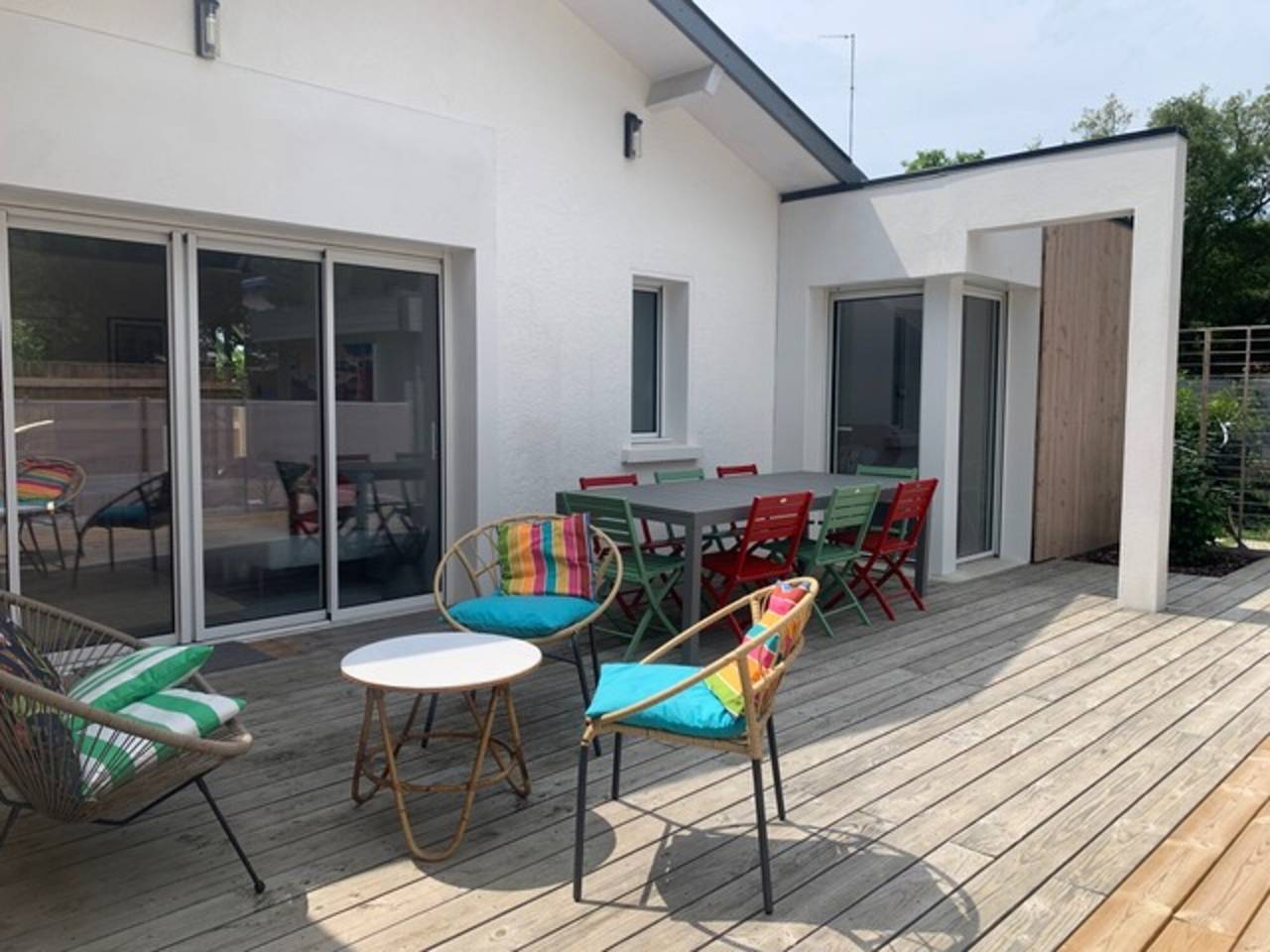 Casa de vacaciones 'Villa Des Ponteils' con piscina privada, Wi-Fi y aire acondicionado in Moliets-et-Maa, Côte d’Argent