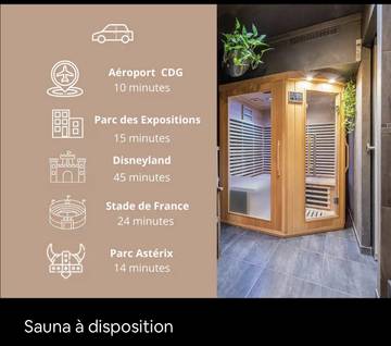 Gîte pour 6 personnes, avec terrasse et sauna dans Val-d'Oise