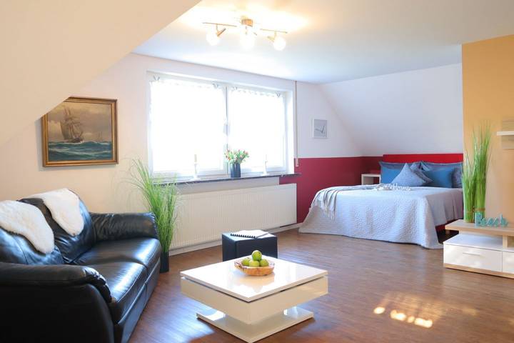 Ferienwohnung für 2 Personen, mit Ausblick und Garten in Dorum
