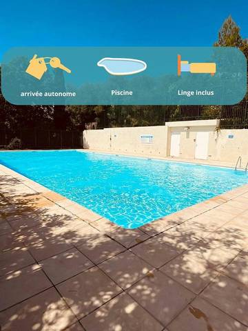 Gîte pour 4 personnes, avec piscine ainsi que terrasse et jardin à Grabels