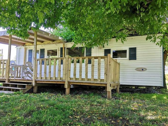 Camping Du Pas Des Biches - Mobilheim 4 personen - Orchidee in Celles (Charente-Maritime), Jonzac und Umgebung