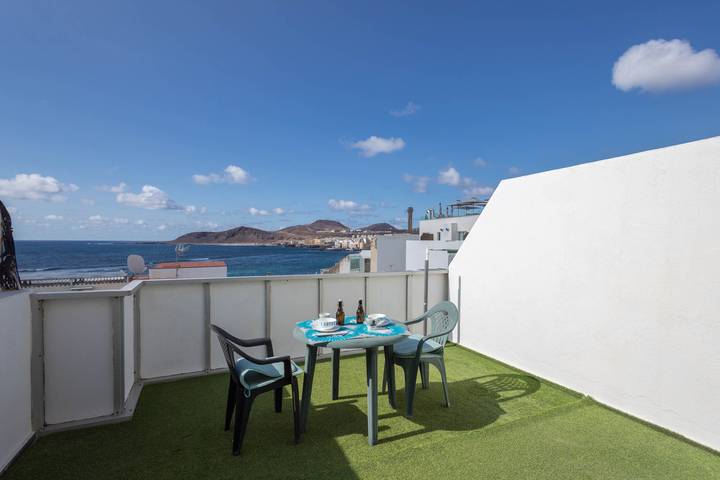 Estudio entero, Penthouse Turismar Loft-Terrace & OceanView in Las Palmas de Gran Canaria Centre, Las Palmas de Gran Canaria