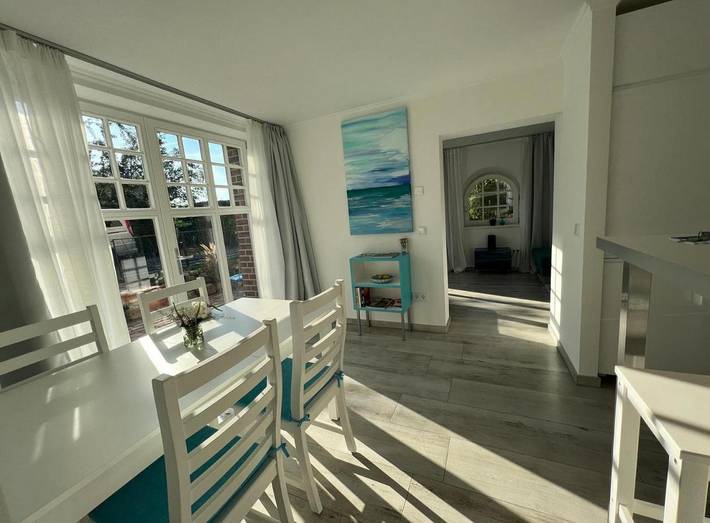 Ferienwohnung für 7 Personen, mit Terrasse und Garten sowie Ausblick