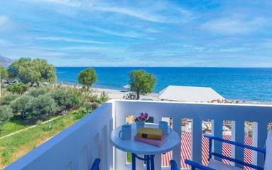 Maison d’hôte pour 2 personnes, avec balcon et vue dans Palaiochora