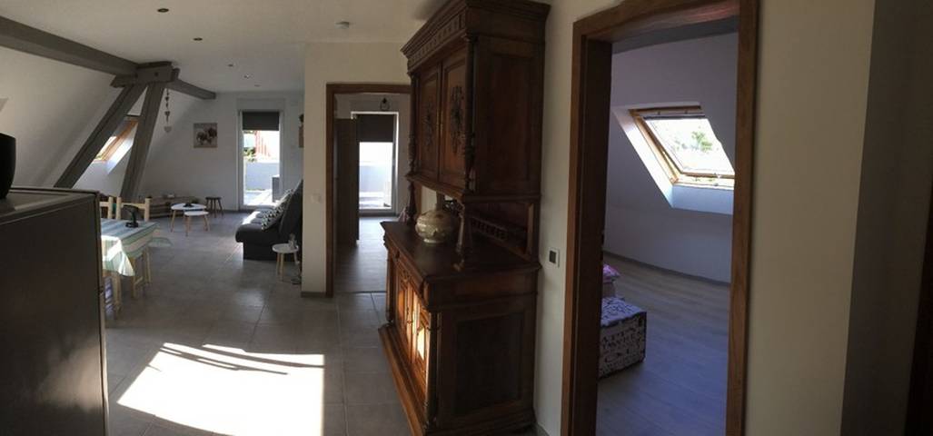 Gîte pour 9 personnes, avec jardin et terrasse à Lohr (homonymie)