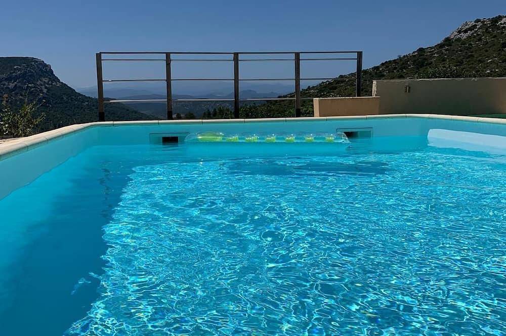 Privates Ferienhaus mit eigenem Pool in Südfrankreich - Traumblick auf Weinberge in Vingrau, Mittelmeerküste (Frankreich)
