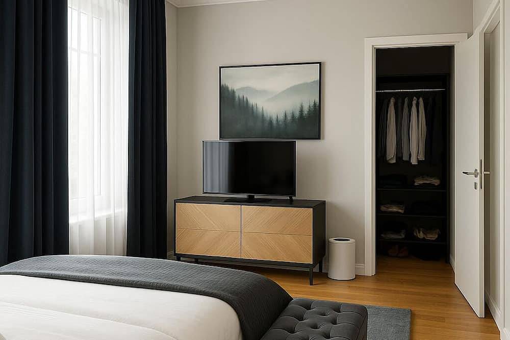 Ganze Wohnung, 🏡 Stylish Penthouse Apt with Rooftop Terrace near River Ruhr & Central Station in Mülheim an der Ruhr, Ruhrgebiet
