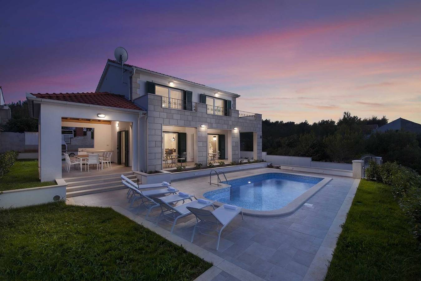 Private Villa Makarac auf der Insel Brac in Milna, Brac
