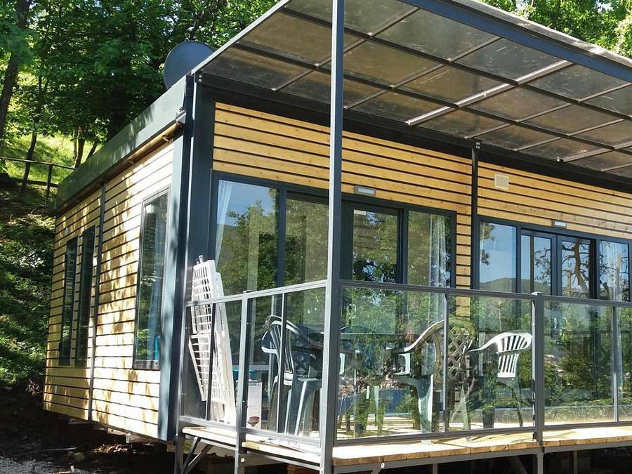 Weekend Glamping Resort - Mobilheim 5 personen - Nächstes Xl-Panorama in San Felice del Benaco, Gardasee-Berge