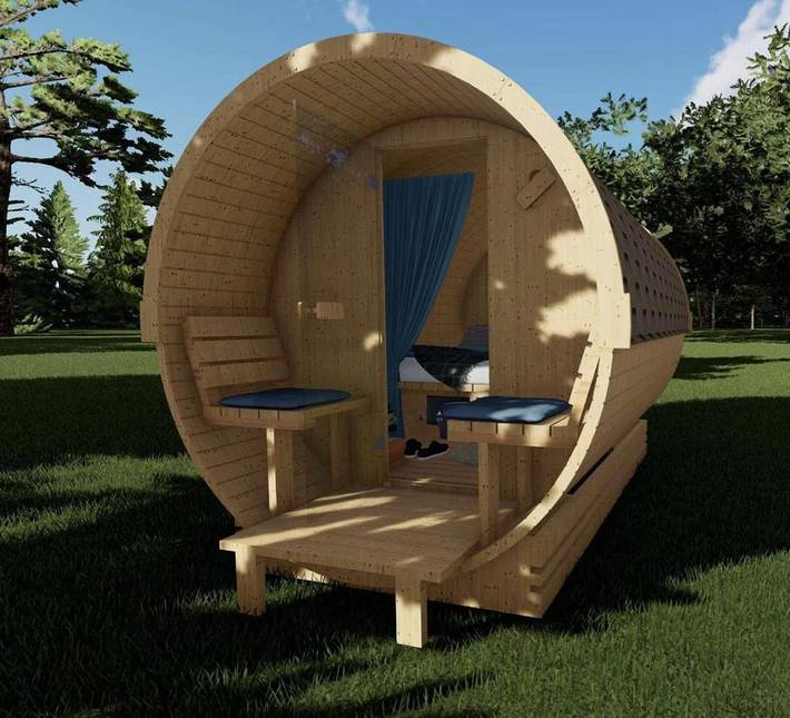 Camping für 2 Personen, mit Garten und Ausblick, mit Haustier im Harz