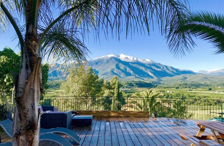 Maison d’hôte pour 2 personnes, avec Terrasse ainsi que Jardin et Vue à Finestret