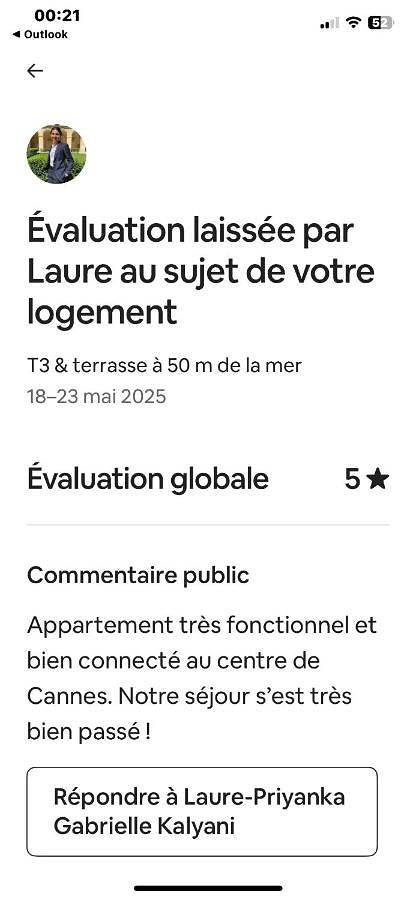 Gîte pour 6 personnes, avec terrasse et piscine dans Office De Tourisme Cannes La Bocca - 3