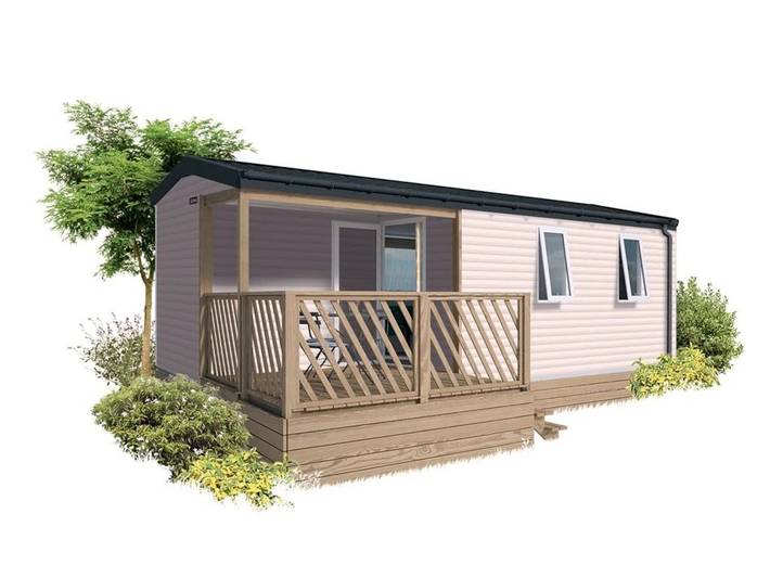 Mobil home pour 4 personnes, avec bassin pour enfant ainsi que jacuzzi et sauna à Aramits - 3